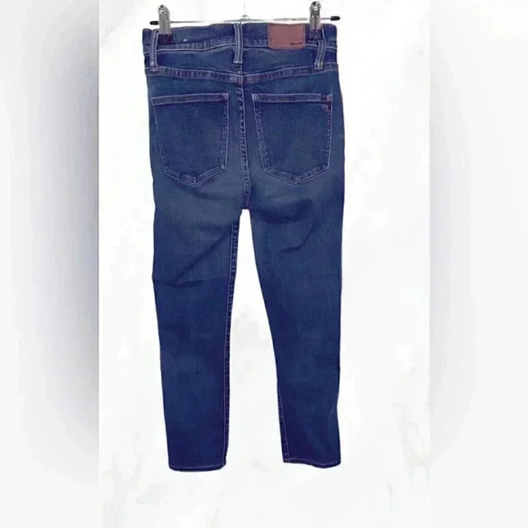 Madewell skinny fit ankle medium wash skinny denim jean 24 - Picture 3 of 5